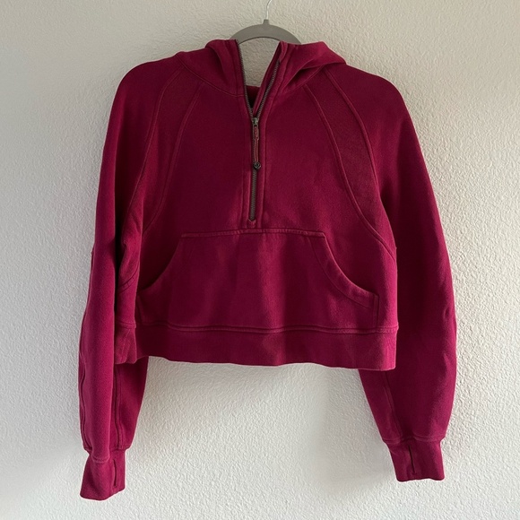 LULULEMON | Scuba Oversized Half-Zip Hoodie in Pink Lychee | Size XS/S - Picture 5 of 12
